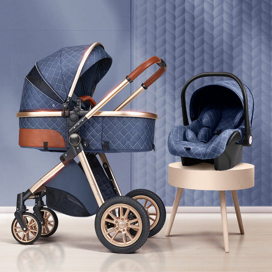 3-in-1 Luxe Lichtgewicht Kinderwagen - Veilig en Verstelbaar Voor Ultiem Comfort - RoyalWheels
