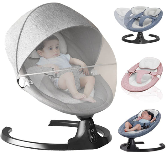 Elektrische Babyschommelstoel Voor Rustgevend Comfort en Ontspanning - Zwiebel